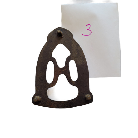 Antique Raised Ironing Iron Trivet Pot stand H Pattern Wall Décor Kitchen 3 - Picture 6 of 7